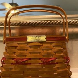 Longaberger Christmas 2000 basket w/protector